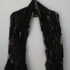 Woven Mink scarf - Multi Colored